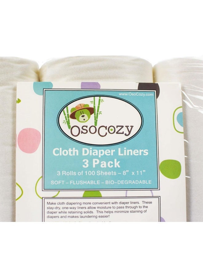 Osocozy Flushable Diaper Liners - 3 Pack - Image 2